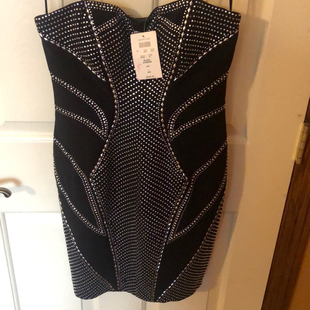 Cache dress strapless
